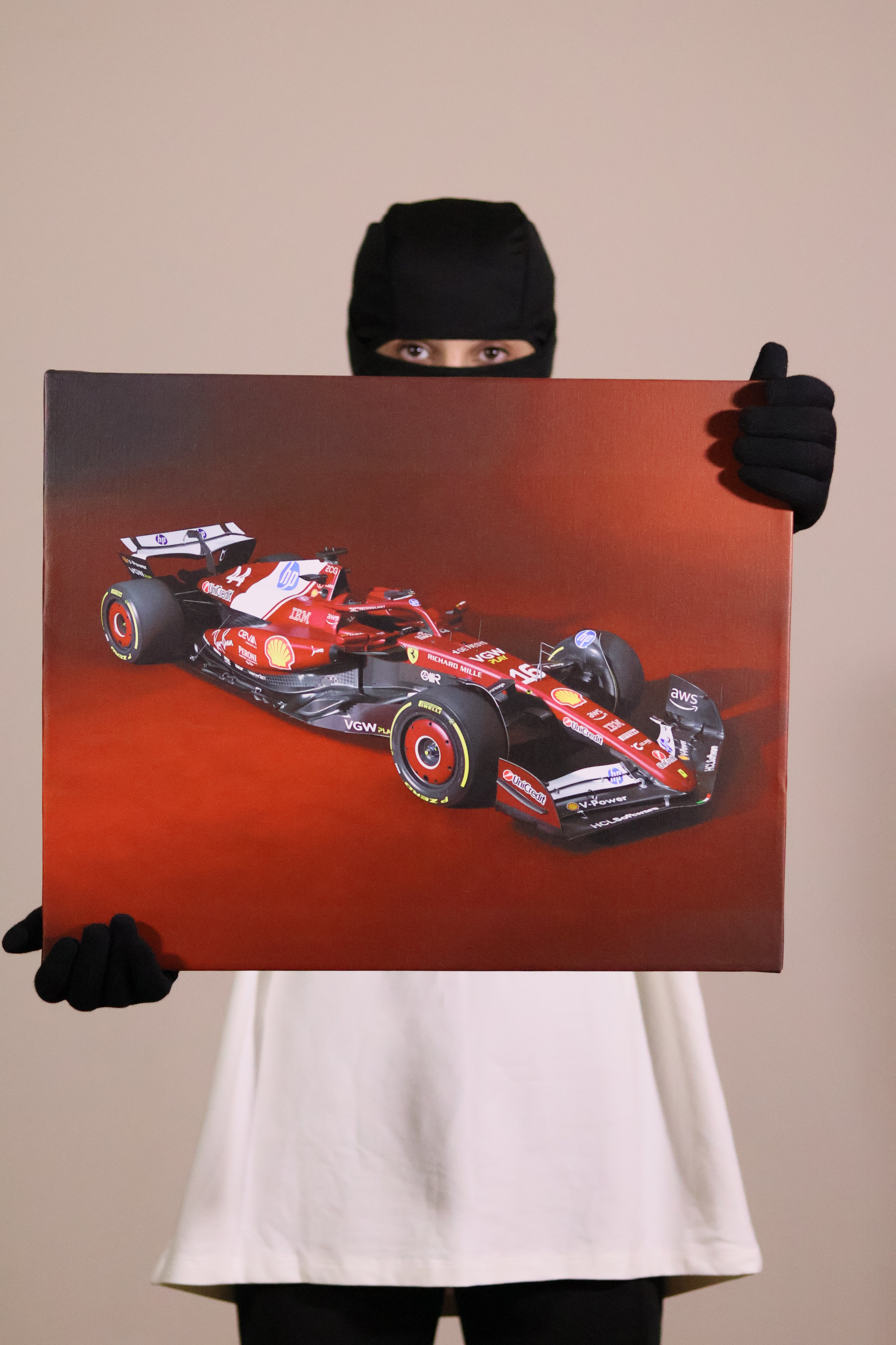 Ferrari F1 Car Portrait 40x50